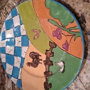 Cativa Portugal Farmhouse Ceramic Plate